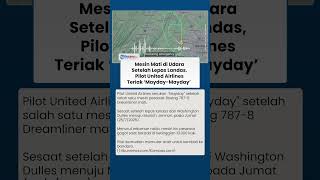 Mesin Mati di Udara Setelah Lepas Landas, Pilot United Airlines Teriak Mayday Sebelum Mendarat