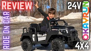 OKAYRUN Ride On Car 4x4 24V - Review with Anthony and Bernardo