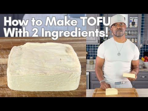 How to Make Easy Homemade Tofu 2 ingredients!