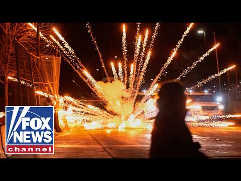SEE IT: Rioters hurl fireworks at ICE agents in Minneapolis