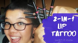 Avon's Newest 2-in-1 Lip Tattoo Swatch & Demo ALL Shades | Product Review | New Product Launch