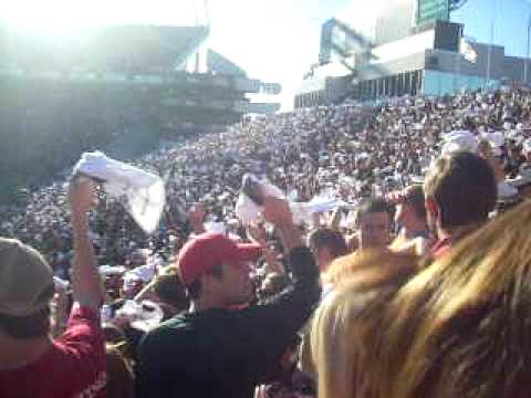 Sandstorm before kickoff