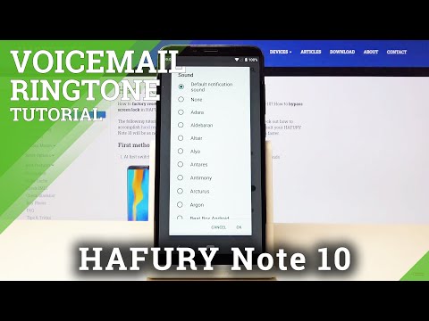 How to Change Voicemail Notifications in HAFURY Note 10 – Adjust Voicemail Notifications