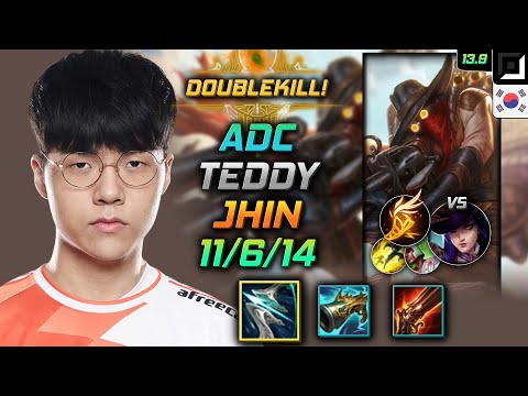 Teddy Adc Jhin Build Galeforce Fleet Footwork - Jhin Adc vs Caitlyn - LOL KR 13.9