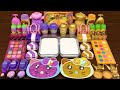 PURPLE Vs GOLD Mixing Random Things Into GLOSSY Slime Satisfying Slime Video 164