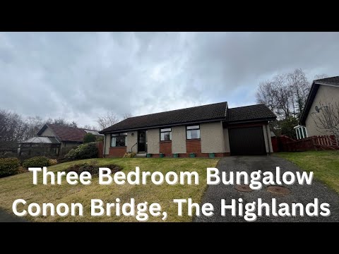Three Bedroom Bungalow in Conon Bridge - Quiet Cul de Sac  £250K