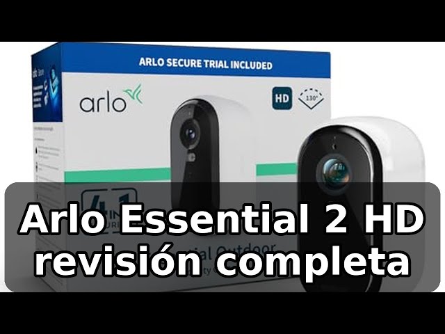 Vídeo relacionado con Arlo Essential 3 HD, cámara WiFi Exterior, batería de 6 Meses, visión Nocturna en Color, luz, Sirena, Audio bidireccional, 2 cámaras Blancas