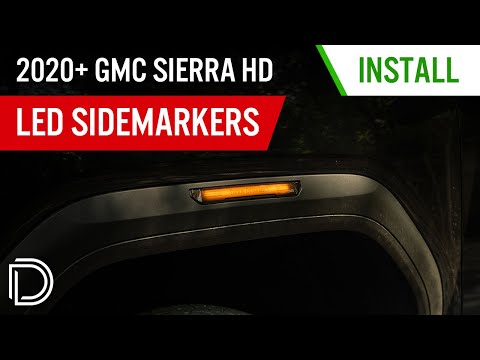 How to Install 2020-2025 GMC Sierra HD LED Sidemarker Fender Lights | Diode Dynamics