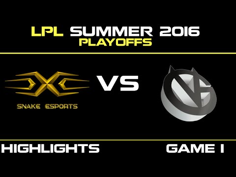 SS vs VG Game 1 Highlights Tencent LPL Summer Playoffs Tie Breaker 2016 | Snake  vs Vici Gaming