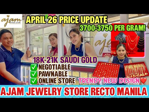 2024 PRICELIST NG GOLD SA C.M RECTO "AJAM JEWELRY STORE| Trendy & Affordable 100% LEGIT *MUST WATCH*