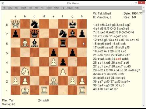 The King of Chess Combination Mihail Tal - Tal vs Visockis