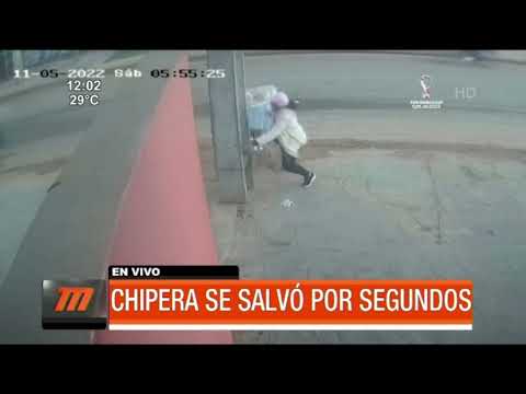 ¡Chipera se salvó de milagro por segundos!