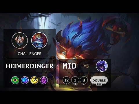 Heimerdinger Mid vs Ryze - BR Challenger Patch 9.21