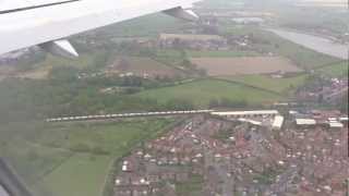 preview picture of video 'Landing at Robin Hood Doncaster Sheffield Airport - 18th May, 2012 (720 HD)'