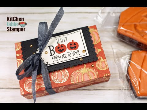Stampin' Up! Tags, Tags, Tags Brownie Box Tutorial With Kitchen Table Stamper