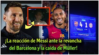 ¿Qué dijo Messi tras la victoria del Barcelona por 4-1 ante el Bayern Múnich y Müller?