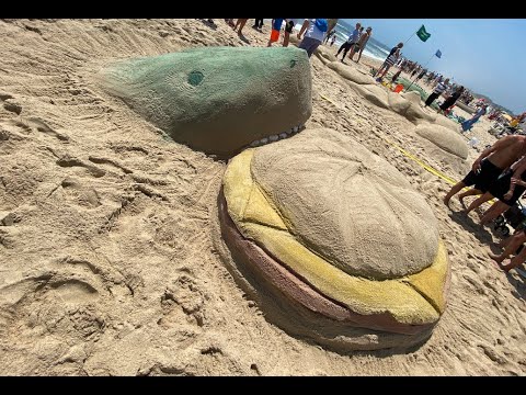 Amazing sandcastle creations take over N.J. beach