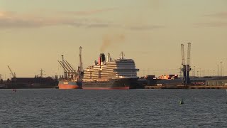 CRUISE SHIPS SKY PRINCESS QUEEN ANNE & AURORA SOUTHAMPTON DEPARTURES ON 02/11/25