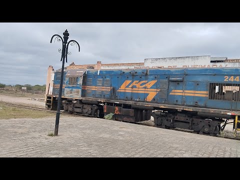 TREM DA FCA CARREGADO SEGUINDO VIAGEM APÓS TROCA DE EQUIPE 
