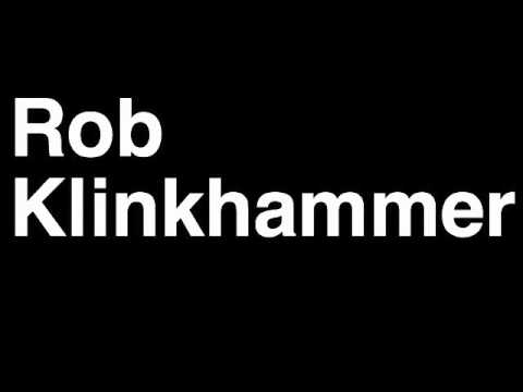 How to Pronounce Rob Klinkhammer Chicago Blackhawks NHL Hockey Player Runforthecube