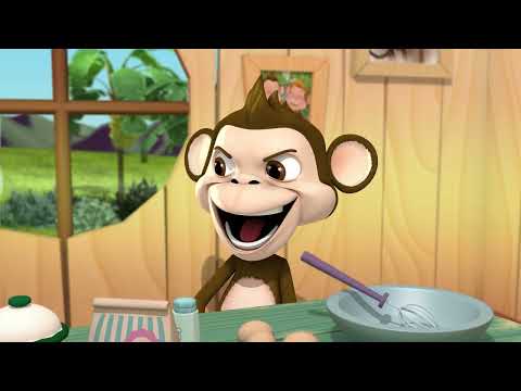 CHOCOLO Y MONITO HORNEAN UN PASTEL 🐶 CHOCOLO  | MÚSICA PARA JUGAR ♫ #cancionesinfantiles