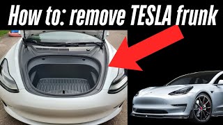 🛠️ Tesla FRUNK SURGERY! How to REMOVE the Front Trunk Tub (Model 3 & Y) 💪