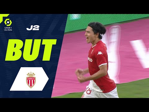 But Takumi MINAMINO (36' - ASM) AS MONACO - RC STRASBOURG ALSACE (3-0) 23/24