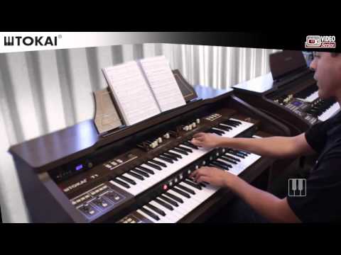 Órgão TOKAI T1   Registrações e Descrição Geral do Painel Frontal