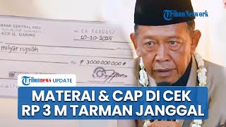 Materai 3000 di Cek Rp 3 M Tarman Tak Berlaku Sejak 5 Tahun Lalu, Perusahaan pada Cap Diduga Fiktif
