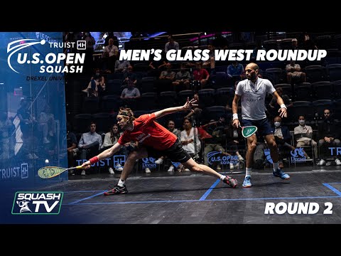 Squash: U.S. Open 2021 - Men's Glass West Roundup - Rd 2