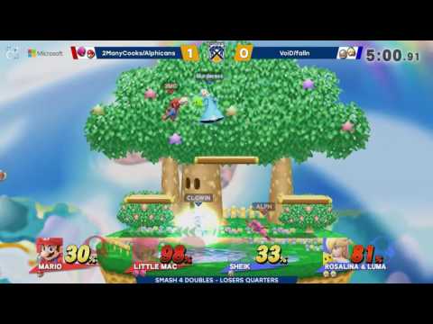 Battle of BC 2 | 2ManyCooks & Alphicans (Red) vs VoiD & falln (Blue) | Smash 4 Losers Quarters