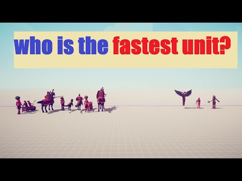 who is the fastest unit in T.A.B.S? - TABS race