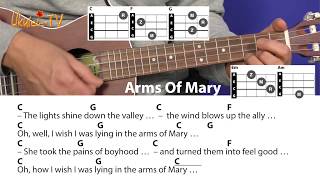 Arms Of Mary-Smokie/Sutherland Brothers, Cover, Chords &amp; Lyrics, Ukulele Lesson