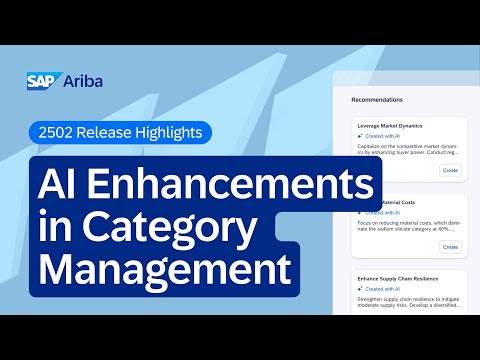 AI-Driven Enhancements in SAP Ariba Category Management | 2502 Release Highlights