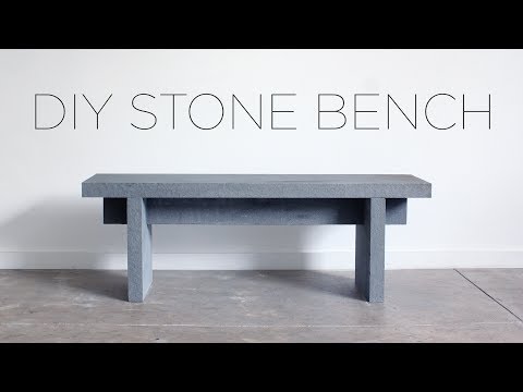 DIY Stone Bench