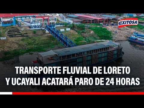 🔴🔵 Transporte fluvial de Loreto y Ucayali acatará PARO DE 24 HORAS por crisis de combustible