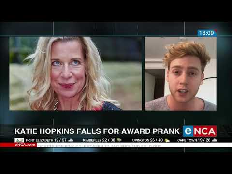 Katie Hopkins falls for award prank