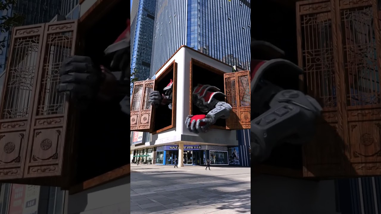 Future of advertising 3D Billboards 🤯🤯 #china #shorts