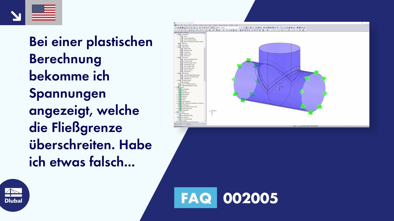 [EN] FAQ 002005 | Bei einer plastischen Berechnung bekomme ich Spannungen angezeigt, welche die F...