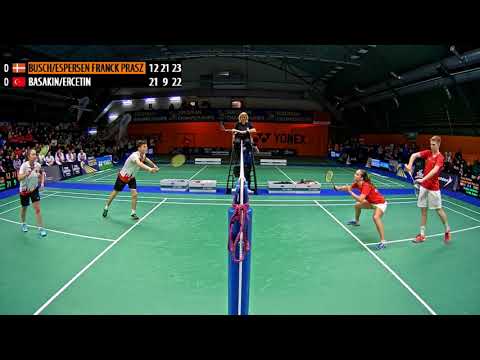 Multiple match points to close the match - XD Final, 2017 European U17 Team Championship
