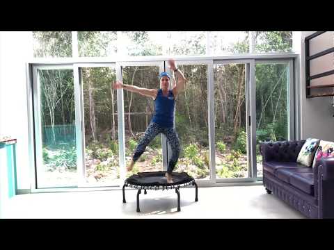 10 Minutes - WORKOUT AT HOME SERIES - Day 3, Rebounding Lymphatic Boost on a JumpSport Trampoline