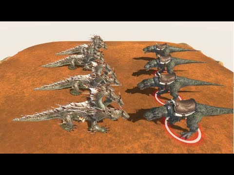 Each Unit Against Itself Over Lava ► Battle Simulator Animal Revolt