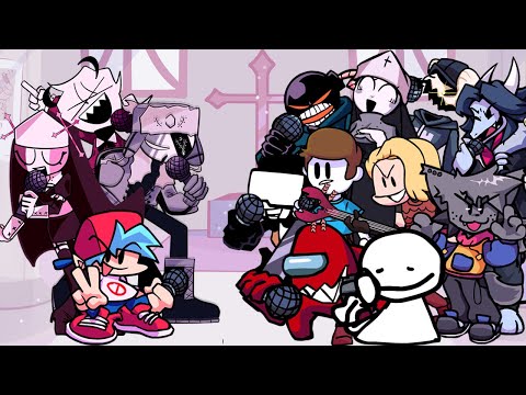 Too Clergy But Different Characters Sing It (FNF But Everyone Sings Too Clergy)