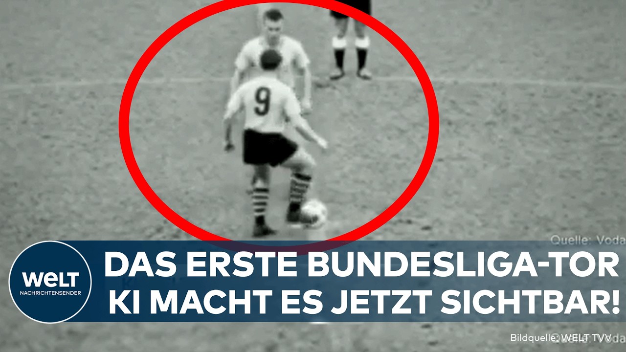 KI WELT: Erstes Bundesliga-Tor nie gefilmt – jetzt macht KI den historischen Treffer sichtbar!