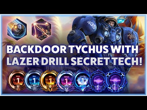 Tychus Drill - BACKDOOR TYCHUS WITH LAZER DRILL SECRET TECH! - B2GM Season 2 2024