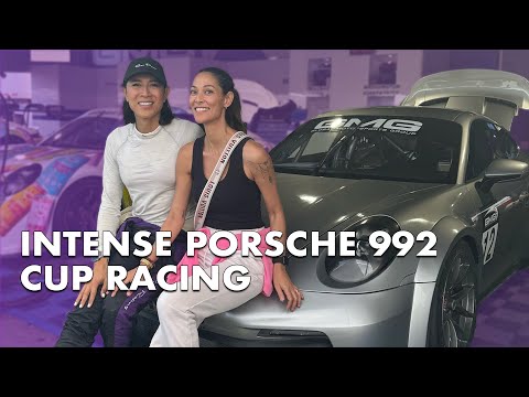 Racing a PORSCHE 992 CUP Car | Angie Mead King