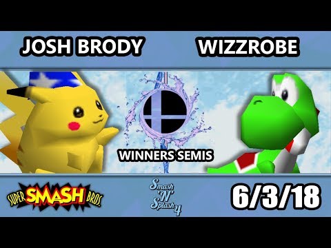 SnS 4 - Frys | Wizzrobe (Yoshi) Vs. Josh Brody (Pikachu) SSB64 Winners Semis - Smash 64