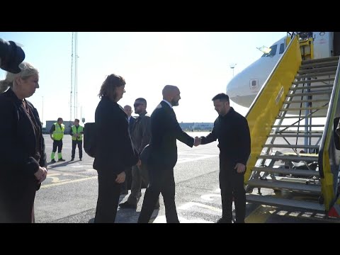 Zelensky lands in Denmark for talks with Frederiksen and NB8 leaders | AFP
