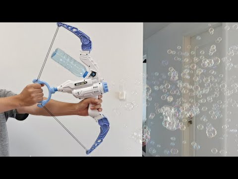 Bow and Arrow Bubble Machine Water Spray Gun Unboxing 2022