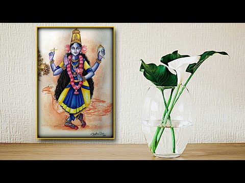 Goddess Vaishnavi | Navaratri 2021 Day 5 Painting Navratri #happynavratri #नवरात्रि #dussehra
